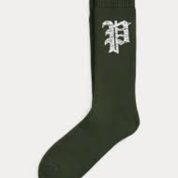Polo Ralph Lauren Logo Graphic Cotton Blend Crew Socks - Picture 2 of 3
